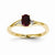 14k Yellow Gold Diamond & Ruby Ring