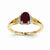 14k Yellow Gold Diamond & Ruby Ring