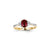 14k Yellow Gold Diamond & Ruby Ring