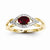 14k Yellow Gold Diamond & Ruby Ring