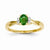 14k Yellow Gold Diamond & Emerald Ring