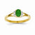 14k Yellow Gold Diamond & Emerald Ring