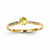 14k Yellow Gold Diamond and Yellow Sapphire Ring