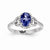 14k White Gold Tanzanite Diamond Ring