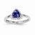 14k White Gold Tanzanite Diamond Ring