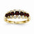 14k Yellow Gold Diamond and Garnet Ring
