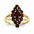 14k Yellow Gold Garnet Ring