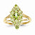 14k Yellow Gold Peridot Ring