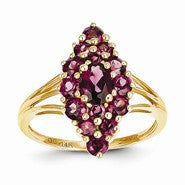 14k Yellow Gold Brazilian Garnet Ring