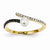 14k Yellow Gold Black and White Diamond and Fresh Water Pearl Ring
