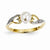 14k Yellow Gold Diamond and Freshwater Cultured Pearl Ring