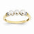 14k Yellow Gold Diamond and Freshwater Cultured Pearl Ring