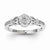 14k White Gold Diamond Ring