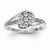 14k White Gold Diamond Prong Set Ring