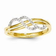 14k Two-tone Diamond Ring