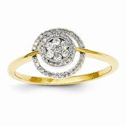 14k Yellow Gold Diamond Ring