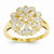 14k Yellow Gold Diamond Circle Ring