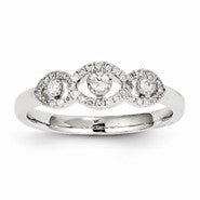 14k White Gold Diamond Ring