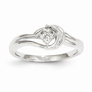 14k White Gold Diamond Ring