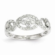 14k White Gold Diamond Ring