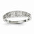 14k White Gold Diamond Double Lined Ring