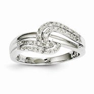 14k White Gold Diamond Ring