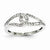 14k White Gold Diamond Simple Twist Ring