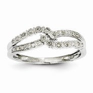 14k White Gold Diamond Ring