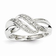 14k White Gold Diamond Ring