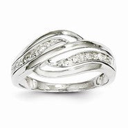 14k White Gold Diamond Ring