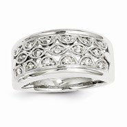 14k White Gold & Diamond Ring