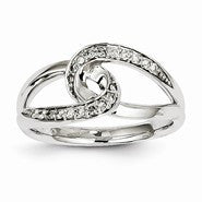 14k White Gold & Diamond Ring