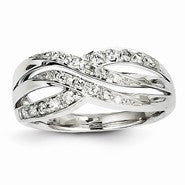 14k White Gold & Diamond Ring