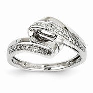 14k White Gold Diamond Ring