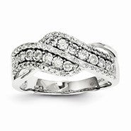 14k White Gold Diamond Ring