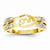 14k Yellow Gold Diamond Love Ring