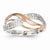 14k White & Rose Gold Diamond Ring