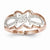 14k White & Rose Gold Diamond Ring