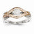 14k Two-Tone Diamond Ring