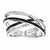 14k White Gold White & Black Diamond Ring