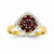 14k Yellow Gold Diamond & Ruby Ring