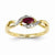 14k Yellow Gold Diamond & Ruby Ring