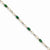 14K Yellow Gold Diamond and Emerald Bracelet