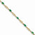 14K Yellow Gold Emerald Bracelet