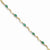 14K Yellow Gold Diamond and Emerald Bracelet
