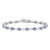 14K White Gold Tanzanite Bracelet