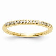 14k Yellow Gold Diamond Wedding Band