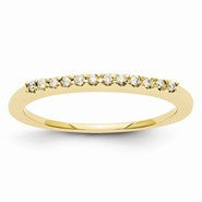 14k Yellow Gold Diamond Wedding Band