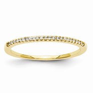 14k Yellow Gold Diamond Wedding Band