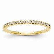 14k Yellow Gold Diamond Wedding Band